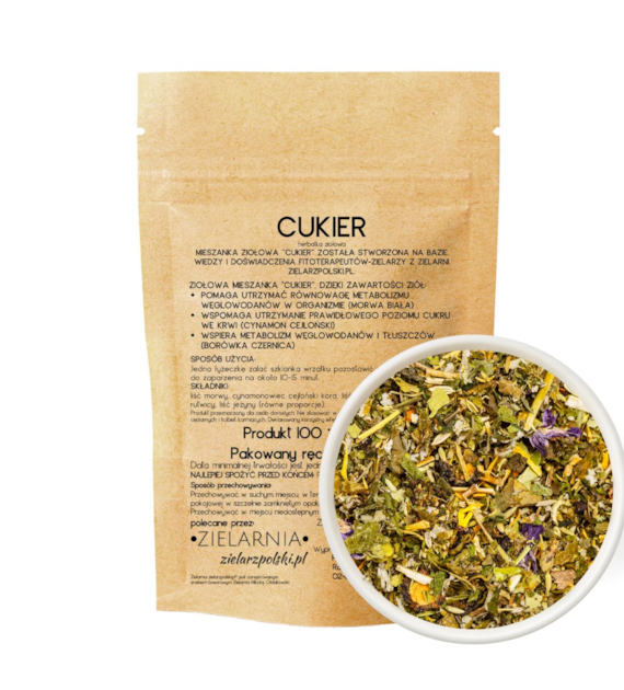 Cukier - herbatka ziołowa 100g ZIELARZPOLSKI.PL