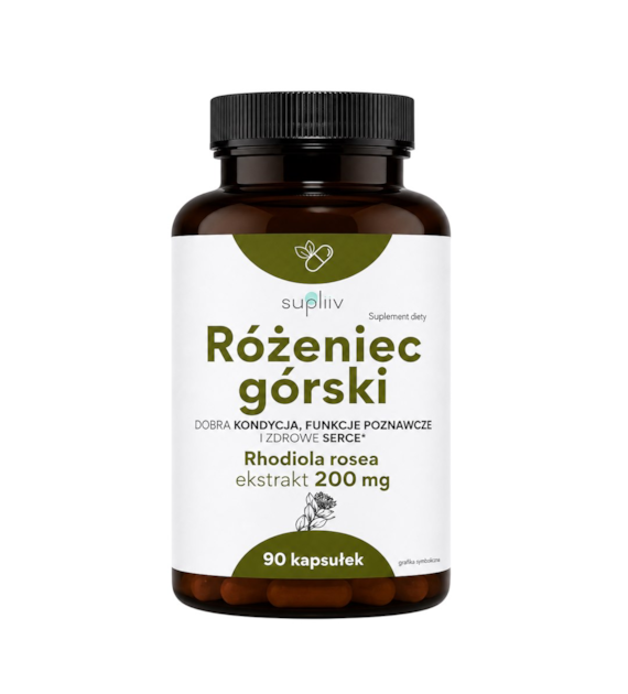 Różeniec górski ekstrakt 200mg, 90 kaps. SUPLIIV