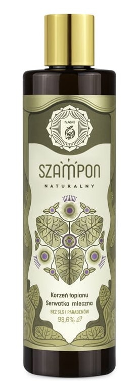 MLECZNA KĄPIEL Szampon z ekstraktem z łopianu bez sls 280ml NAMI