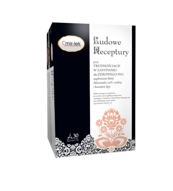 LUDOWE RECEPTURY trudności w zasypianiu, dla zdrowego snu 30 saszetek MIR-LEK