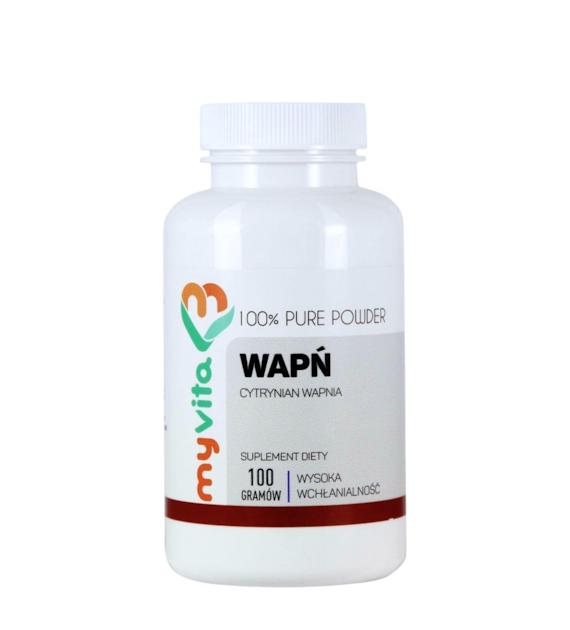 MyVita Wapń w proszku 100g - cytrynian wapnia