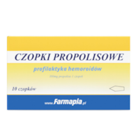 Czopki propolisowe 100mg - profilaktyka hemoroidów 10 czopków FARMAPIA