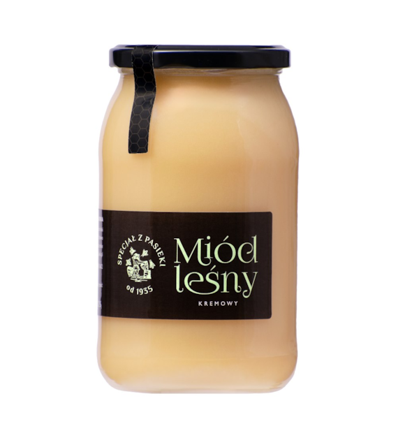 Miód kremowy leśny 1,2kg SPECJAŁ Z PASIEKI