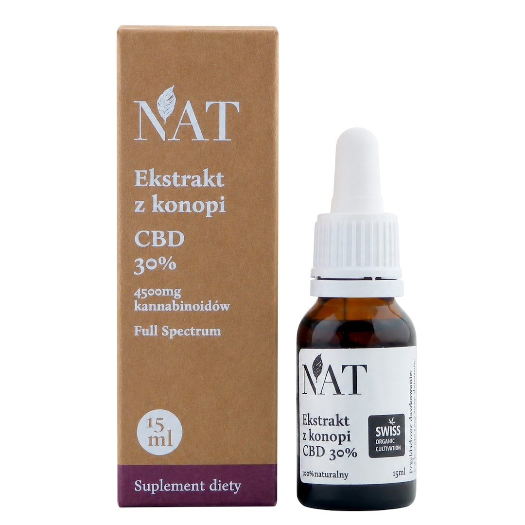NAT Ekstrakt z konopi Full Spectrum 30% CBD 15ml
