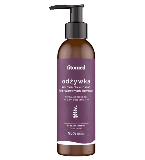 Odżywka ziołowa do włosów koloryzowanych - odcienie ciemne 200ml FITOMED