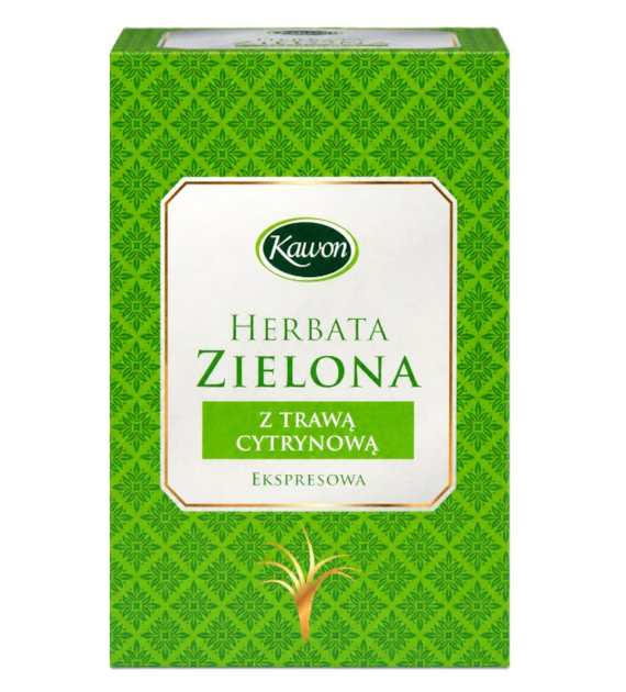 Herbata zielona z trawą cytrynową 20*2g KAWON