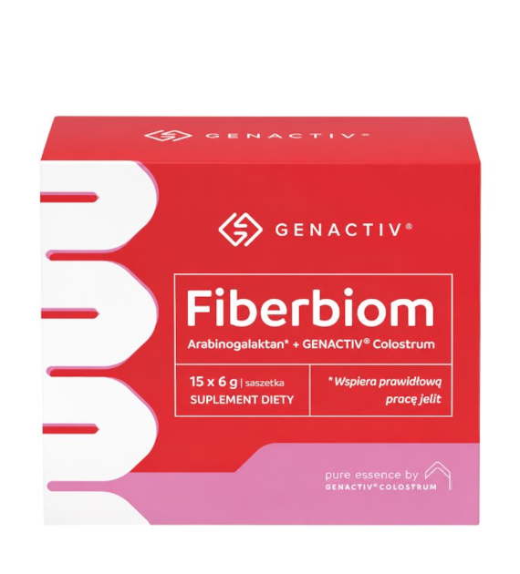 GENACTIV Fiberbiom arabinogalaktan + colostrum 15 sasz.