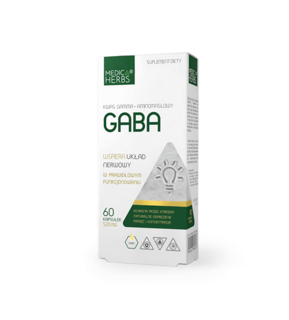 MEDICA HERBS Gaba 520mg, 60 kaps.