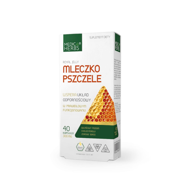 MEDICA HERBS Mleczko pszczele 300mg, 40 kaps.