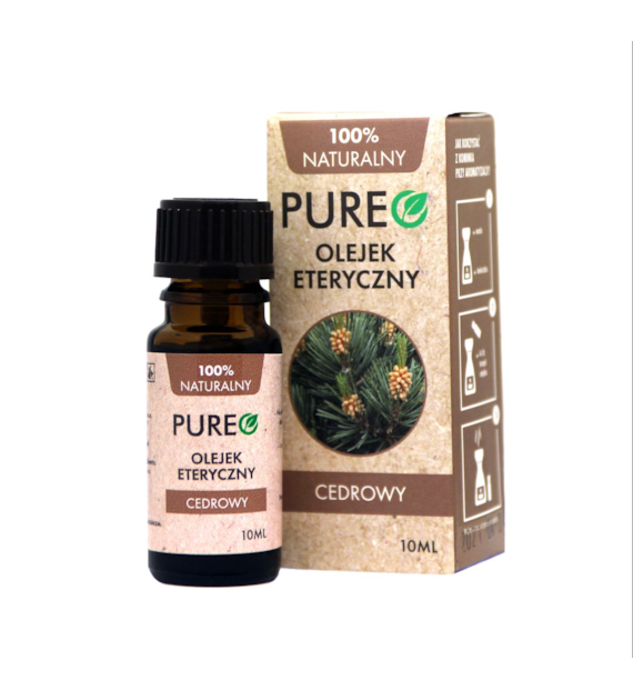 PUREO Naturalny olejek eteryczny Cedrowy 10 ml