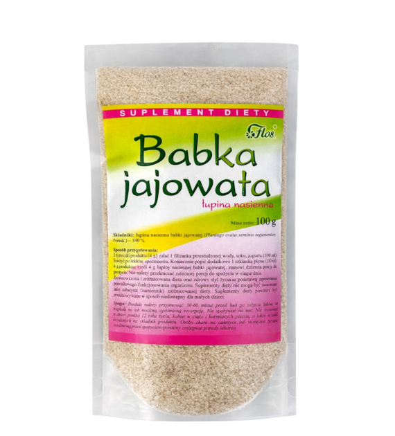 Babka jajowata łupina nasienna 100g FLOS