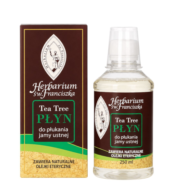 HERBARIUM ŚW. FRANCISZKA Płyn do płukania jamy ustnej Tea Tree 250ml MELALEUCA