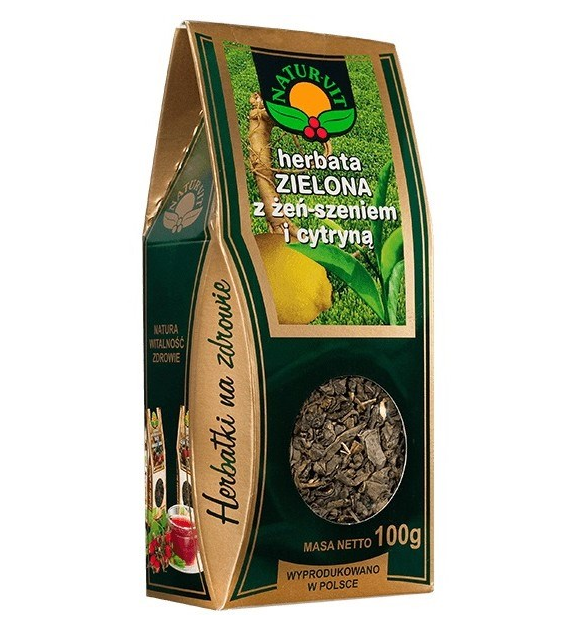 NATURA-WITA Herbata zielona z żeń-szeniem i cytryną 100g