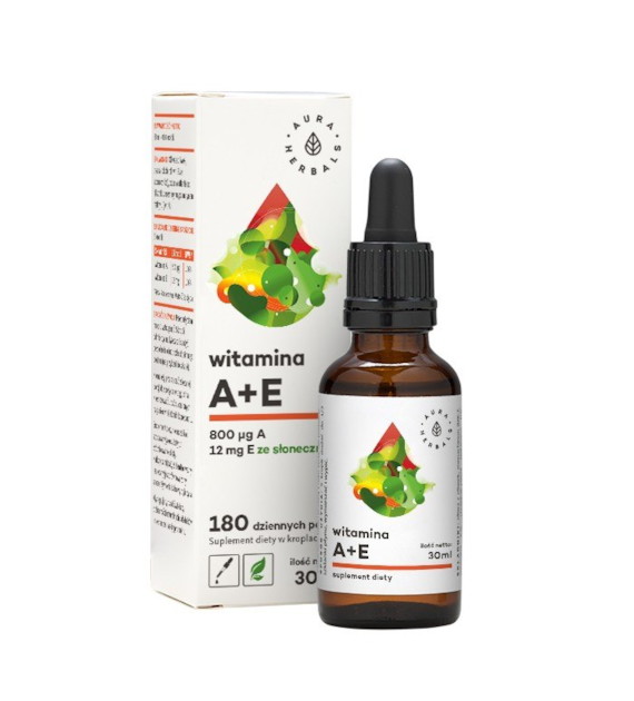 AURA HERBALS Witamina A + E - krople 30ml