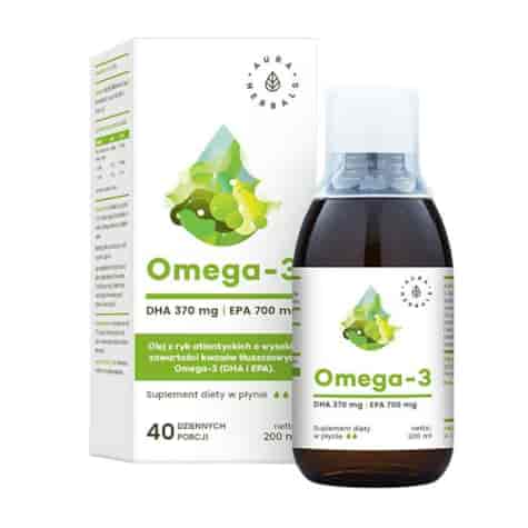 AURA HERBALS Omega-3 700 EPA/370 DHA w płynie 200ml