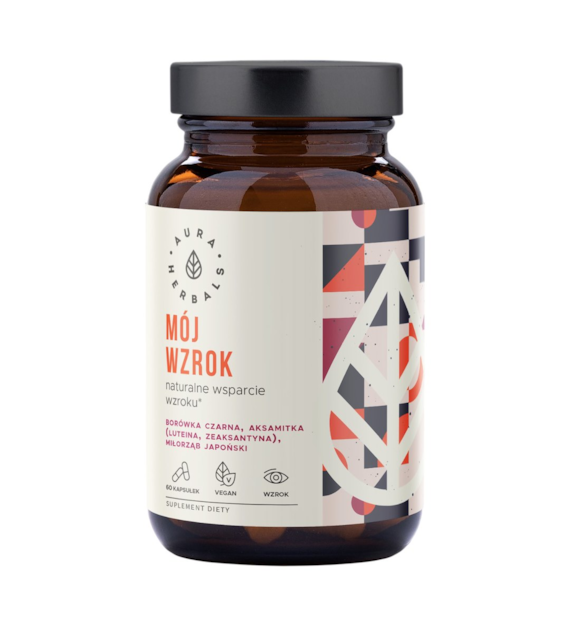 AURA HERBALS Mój wzrok - naturalne wsparcie wzroku 60 veg. kaps.