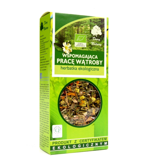 Herbatka Wspomagająca pracę wątroby BIO 50g DARY NATURY
