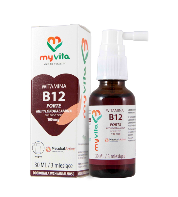 MyVita Witamina B12 100mcg - krople 30ml - Metylokobalamina