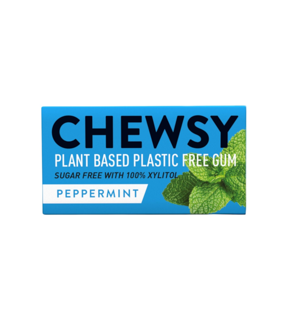 CHEWSY Gumy do żucia o smaku mięty pieprzowej z ksylitolem 15g (10 gum)