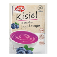 Kisiel o smaku jagodowym bezglutenowy bez dodatku cukru 40g CELIKO