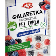 Galaretka o smaku owoców leśnych przezroczysta bez cukru bezglutenowa 14g CELIKO