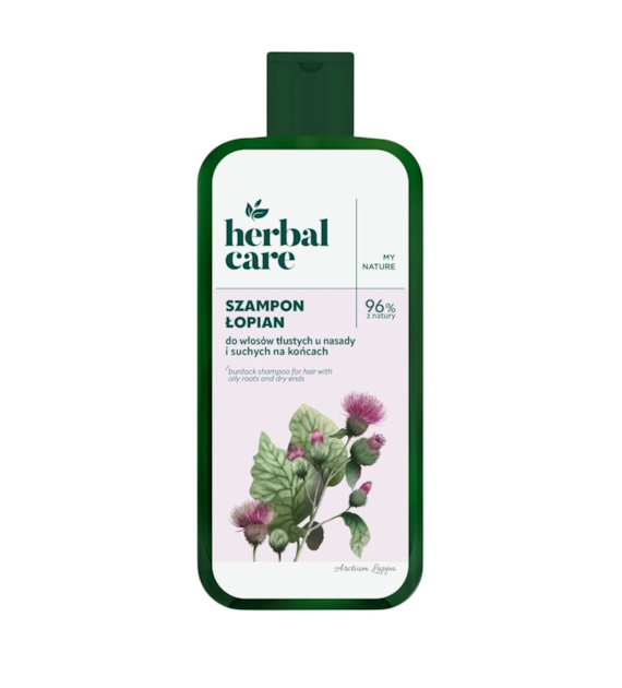 HERBAL CARE Szampon ŁOPIAN do włosów tłustych u nasady i suchych na końcach 330ml FARMONA