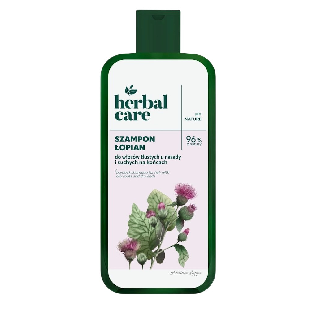 HERBAL CARE Szampon ŁOPIAN do włosów tłustych u nasady i suchych na końcach 330ml FARMONA