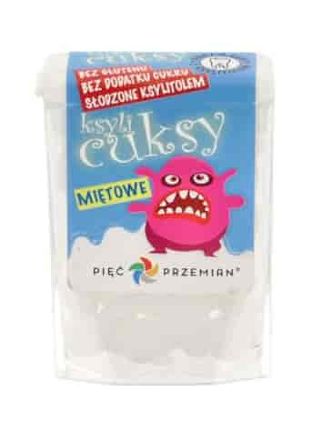 PIĘĆ PRZEMIAN Cuksy miętowe z ksylitolem 13g