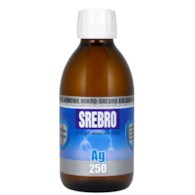 Mikro-Srebro koloidalne Ag250 25ppm 300ml PRO AKTIV - płyn do płukania jamy ustnej