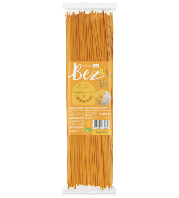 BARTOLINI Makaron kukurydziano-ryżowy BIO bezglutenowy spaghetti 400g