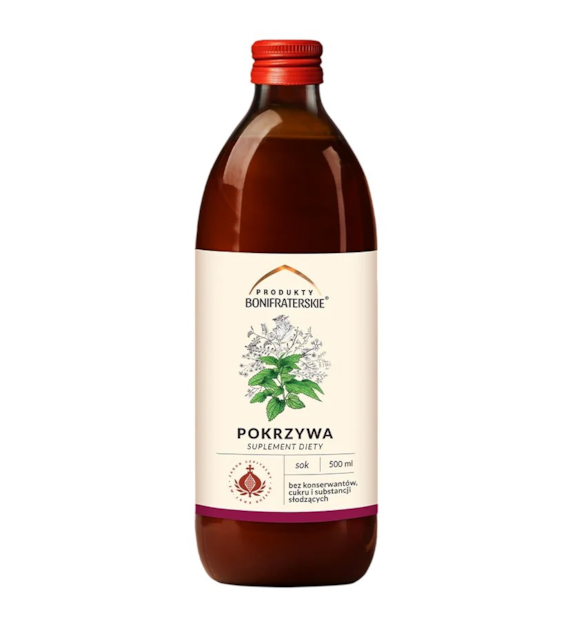Sok z Pokrzywy 500ml PRODUKTY BONIFRATERSKIE