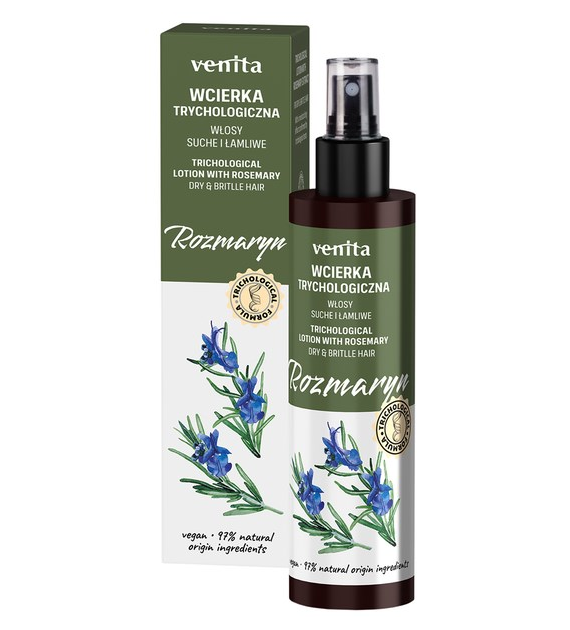 VENITA Trychologiczna wcierka Rozmaryn do włosów suchych i łamliwych 100ml