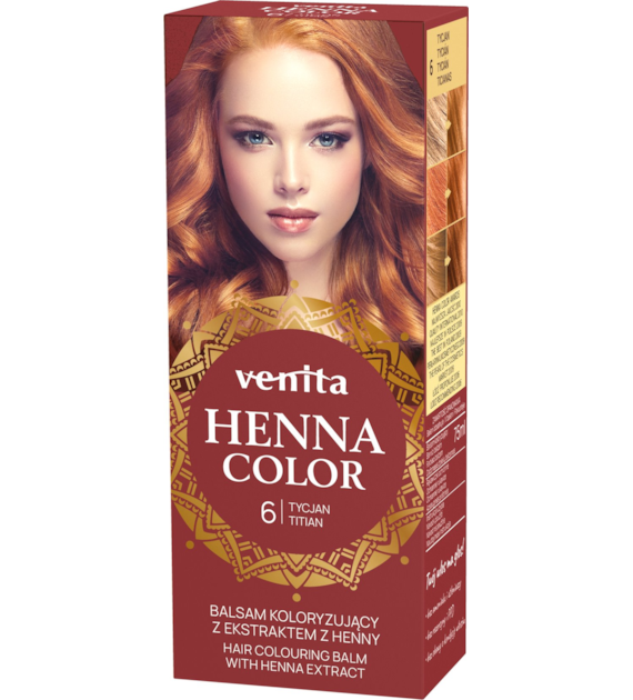 VENITA henna tuba nr 6 tycjan 75ml - balsam koloryzujący