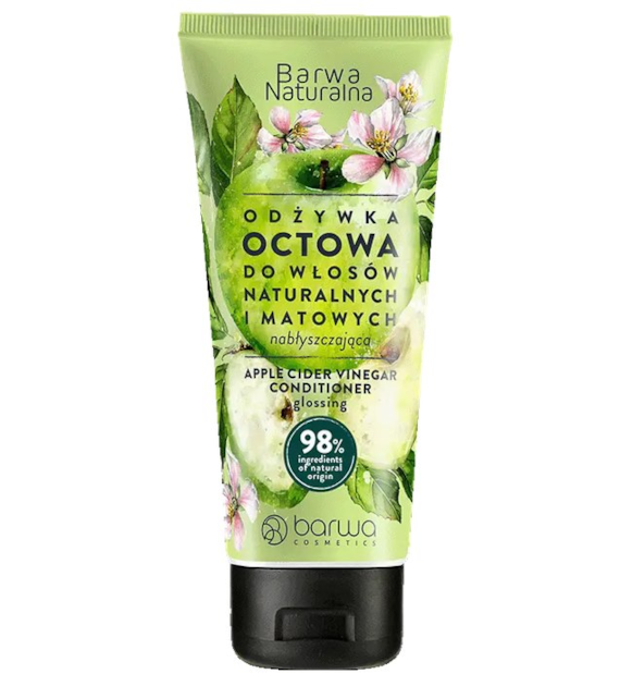 Odżywka octowa w tubie do włosów naturalnych i matowych 200ml BARWA NATURALNA