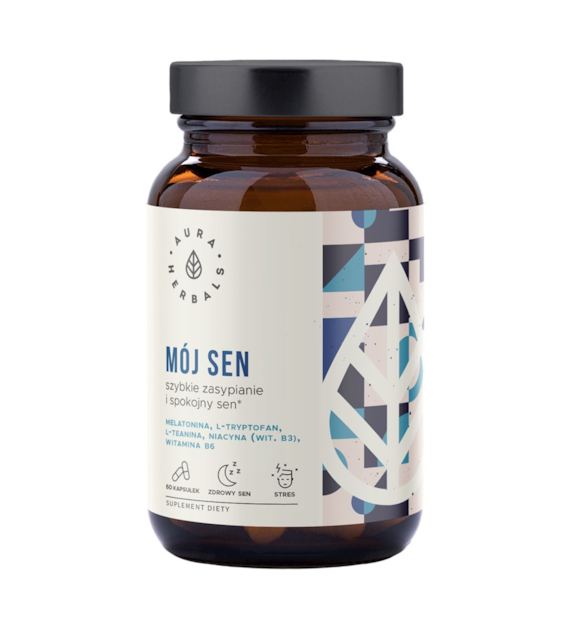 AURA HERBALS Mój Sen - szybkie zasypianie i spokojny sen 60 kaps.