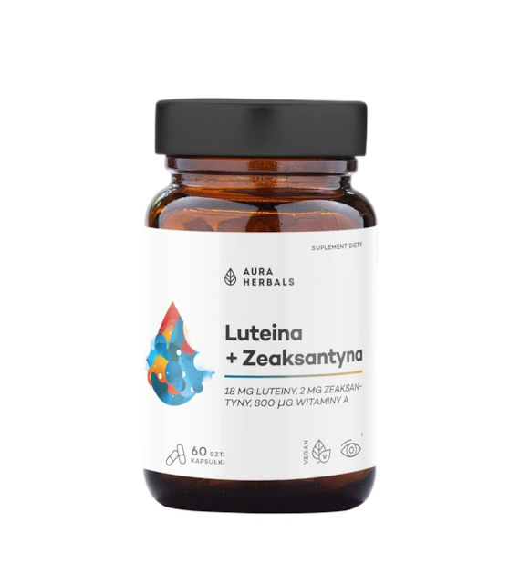 AURA HERBALS Luteina + Zeaksantyna 60 vkaps.