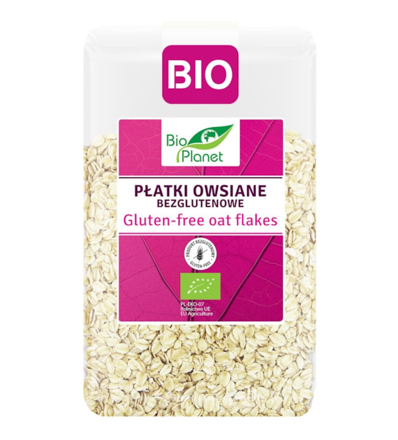 BIO PLANET Płatki owsiane BEZGLUTENOWE BIO 1kg