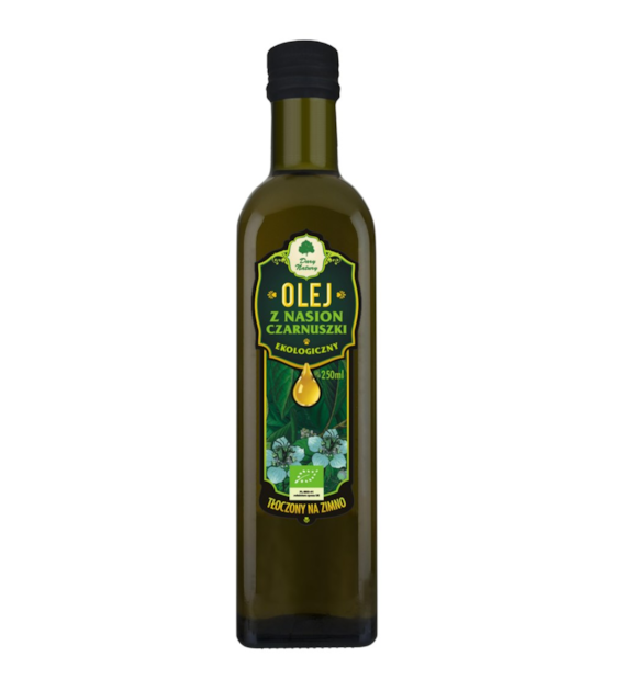 Olej z nasion czarnuszki tłoczony na zimno BIO 250ml DARY NATURY