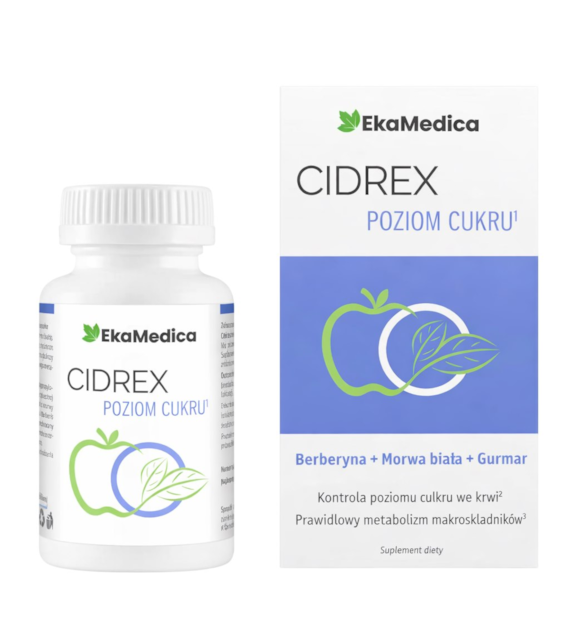 EkaMedica CIDREX poziom cukru 60 kaps.
