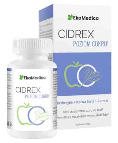 EkaMedica CIDREX poziom cukru 60 kaps.