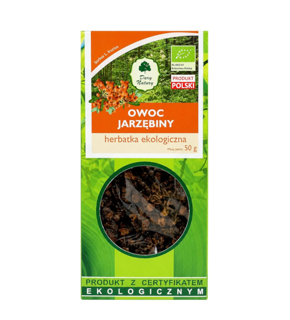Jarzębina owoc BIO 50g DARY NATURY