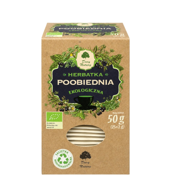 Herbatka Poobiednia fix BIO 25*2g DARY NATURY