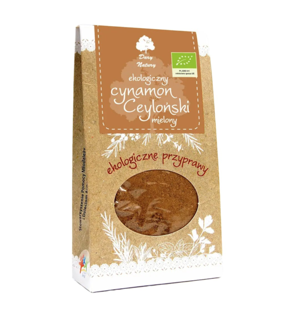 Cynamon Cejloński mielony BIO 50g DARY NATURY