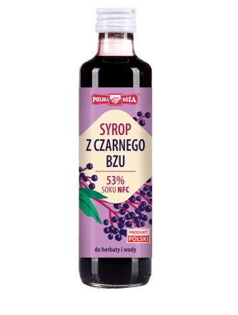 Syrop z czarnego bzu 250ml 53% soku POLSKA RÓŻA