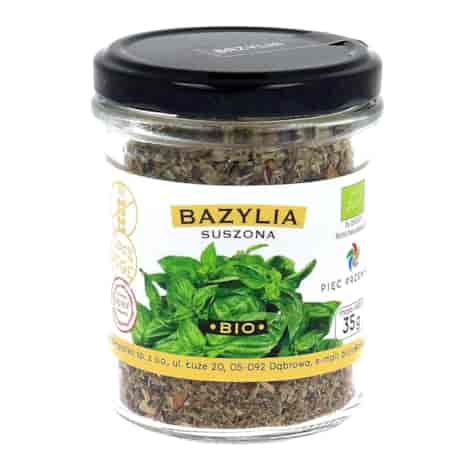 PIĘĆ PRZEMIAN Bazylia suszona bezglutenowa BIO 35g