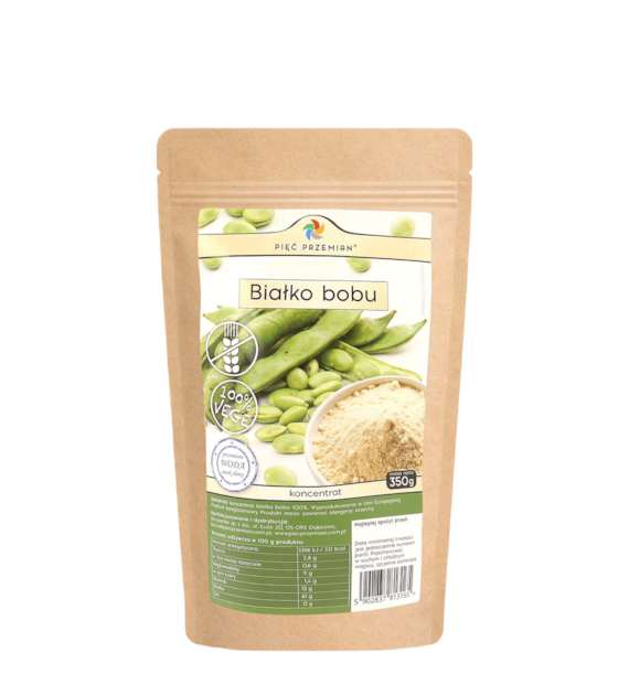 PIĘĆ PRZEMIAN Białko bobu koncentrat bezglutenowe 350g