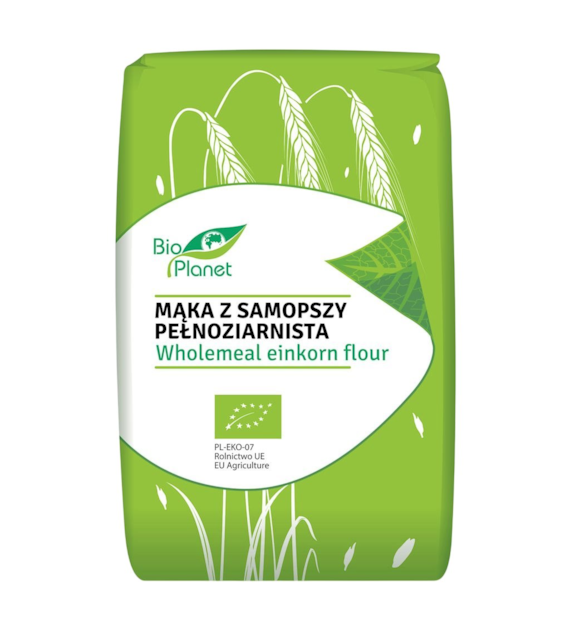 BIO PLANET Mąka z samopszy pełnoziarnista BIO 500g