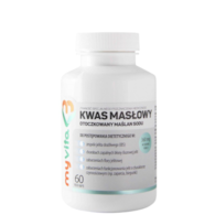 MyVita Kwas masłowy (maślan sodu) 360mg, 60kaps.