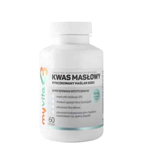 MyVita Kwas masłowy (maślan sodu) 360mg, 60kaps.