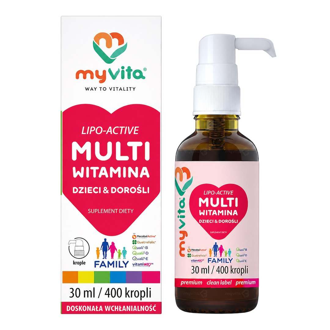 MyVita Multiwitamina Lipo-Active Family Dzieci i Dorośli - krople 30ml